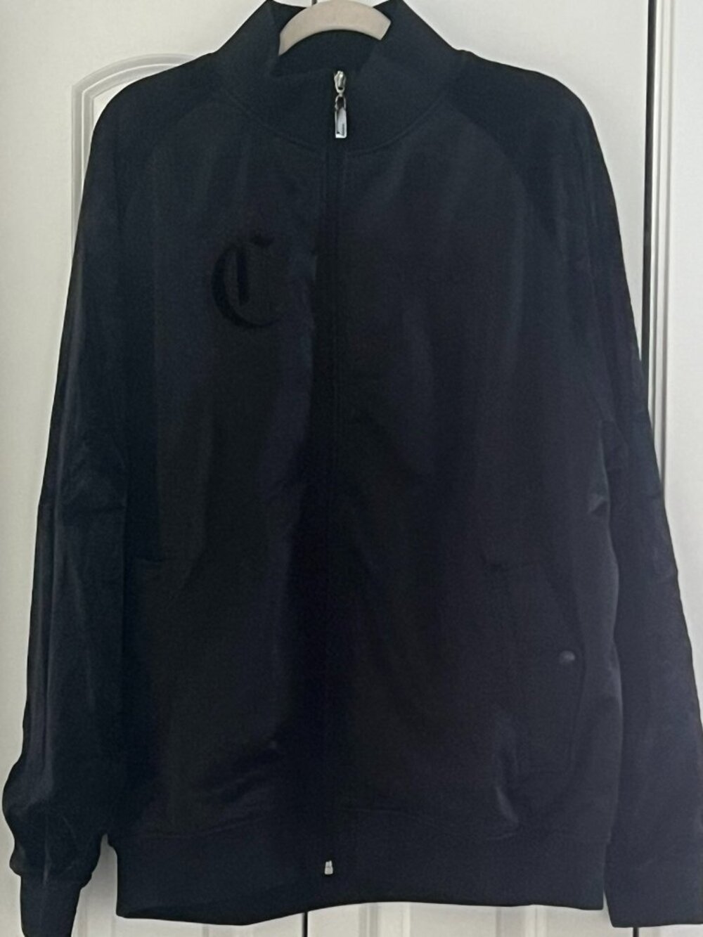 Hip-Hop Culture COOGI Brand Black w Velour Sleeves Track Jacket
